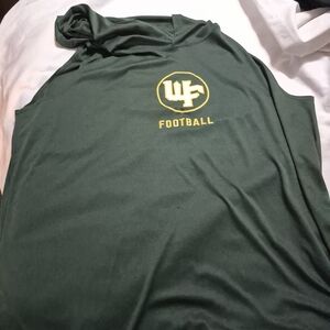 Green Football Sleeveless Hoodie